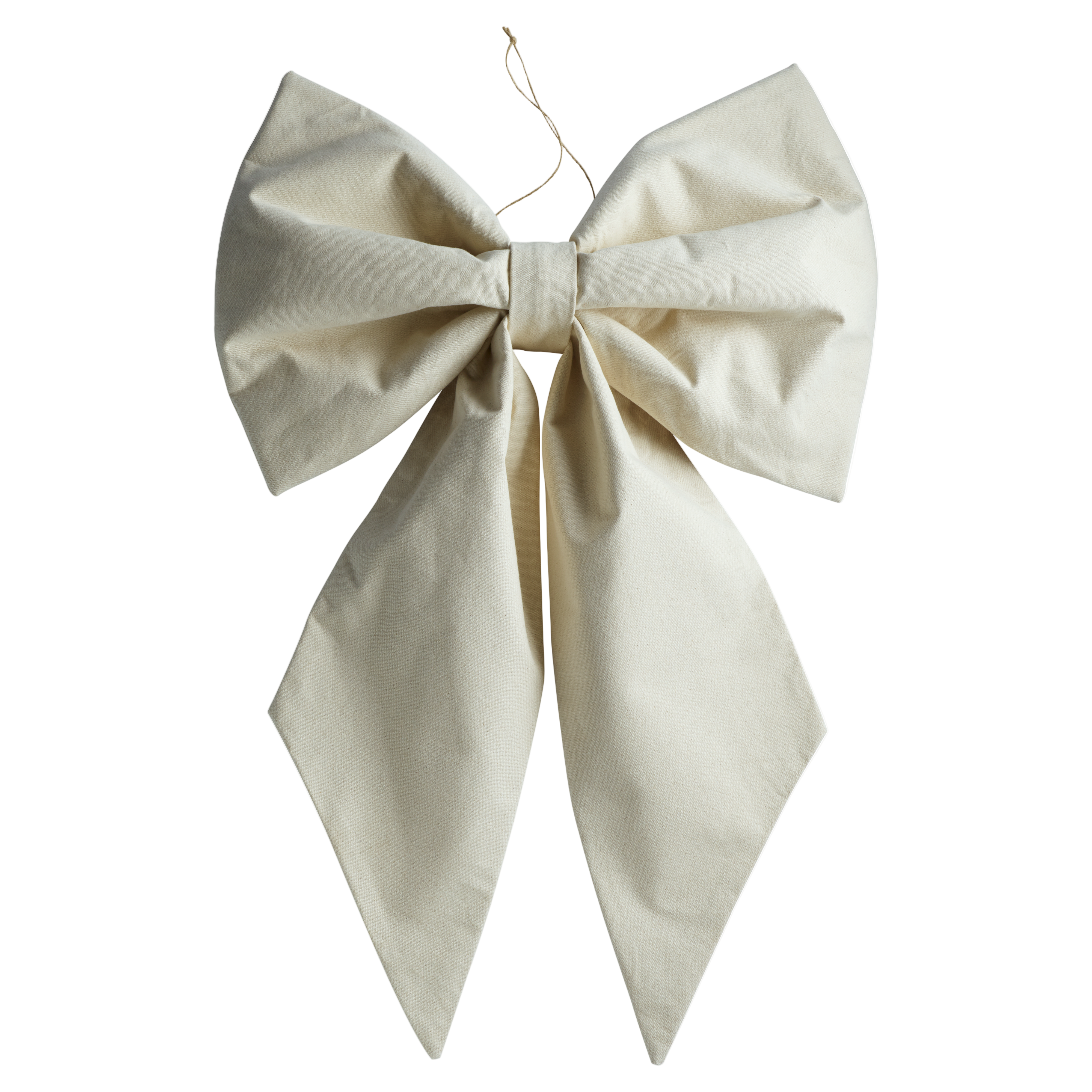 Solène Large Cotton Beige Bow