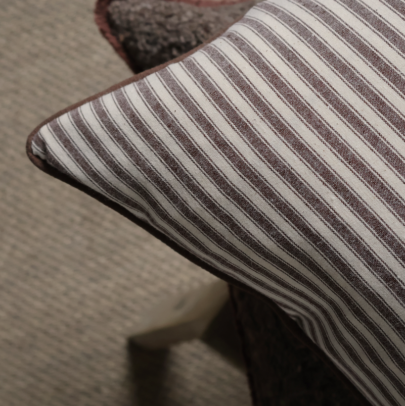 Stripe Brown Cushion 