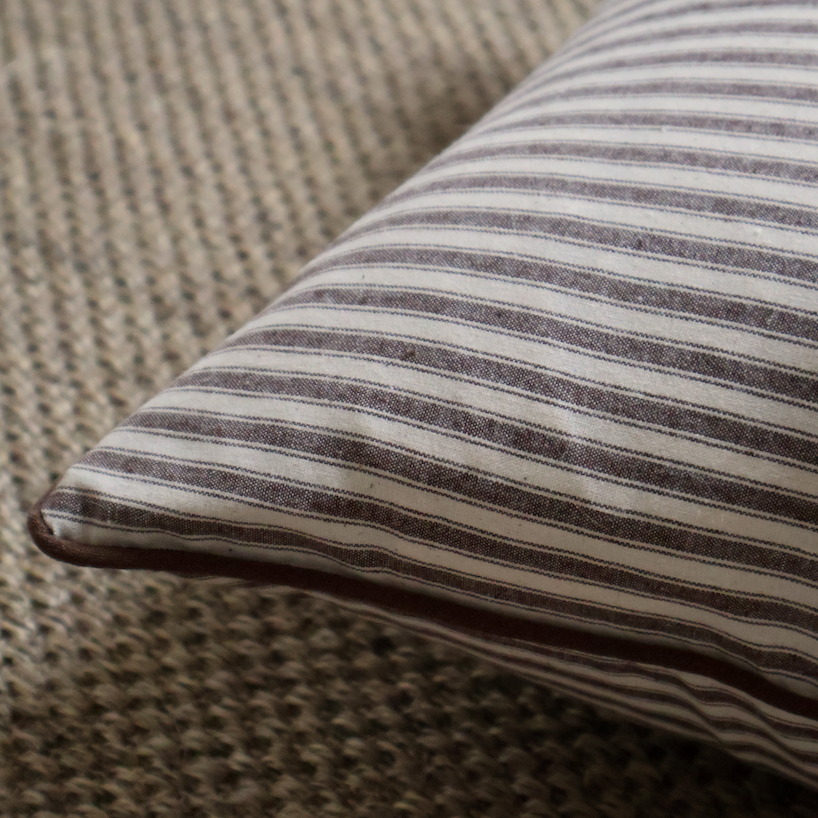 Brown Stripe Cushion 