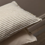 Stripe Olive Cushion 
