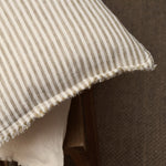 Stripe Olive Cushion 