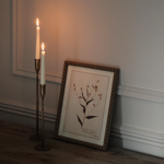 Isla Large Brass Taper Candleholder