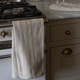 Taupe Stripe Oven Glove