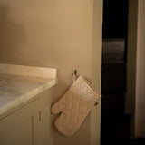 Taupe Stripe Oven Glove