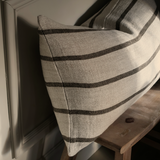 Hensley Taupe Striped Cushion