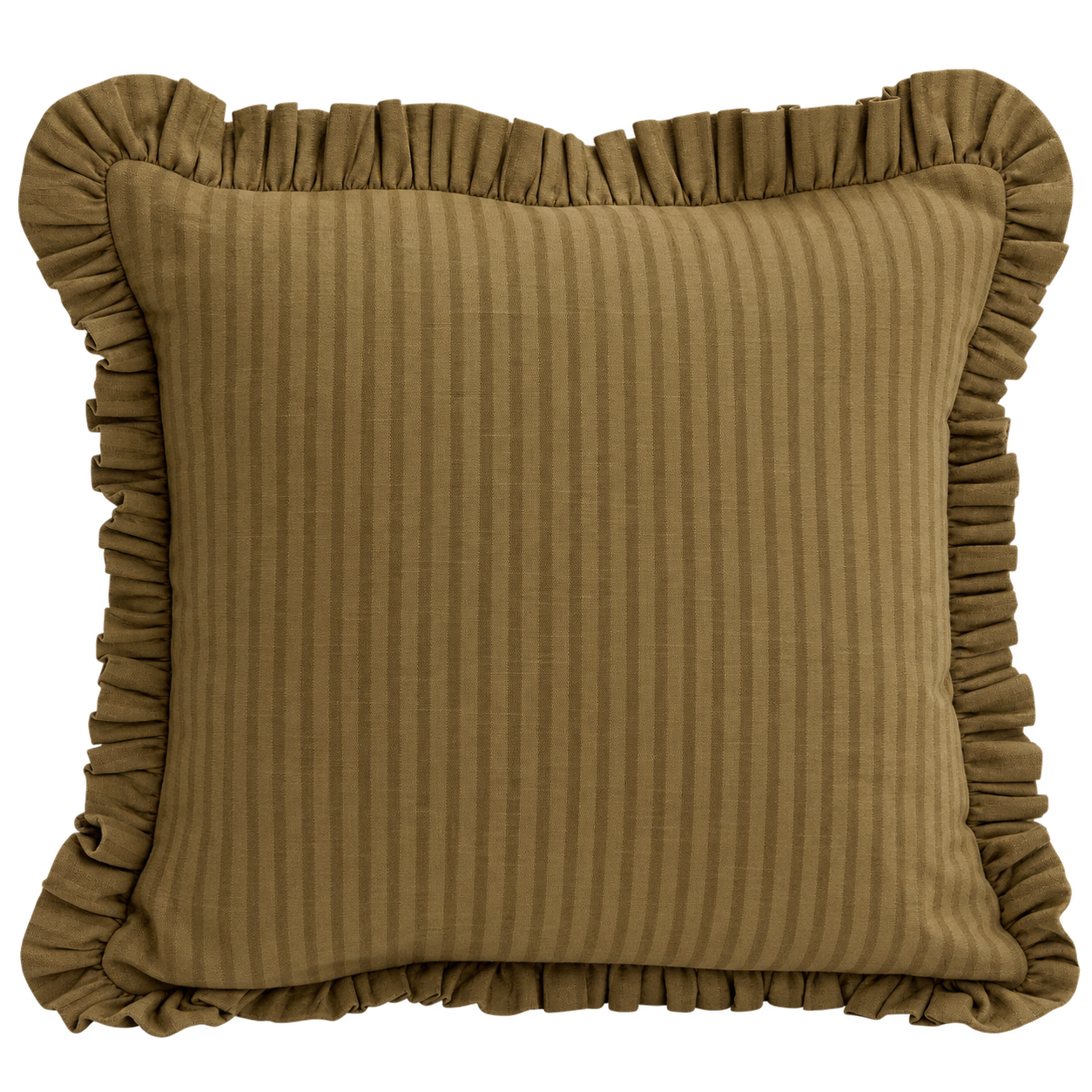 The Estelle Tapenade Ruffle Cushion