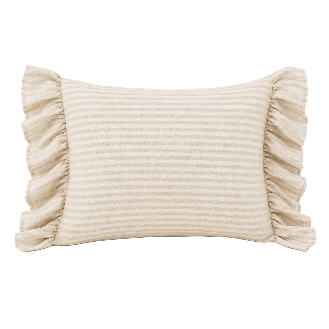 The Florence Cream Antique Frill Cushion