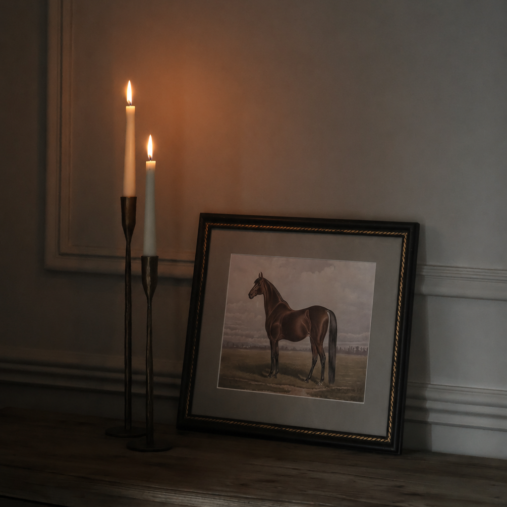The Still Stallion Framed Print