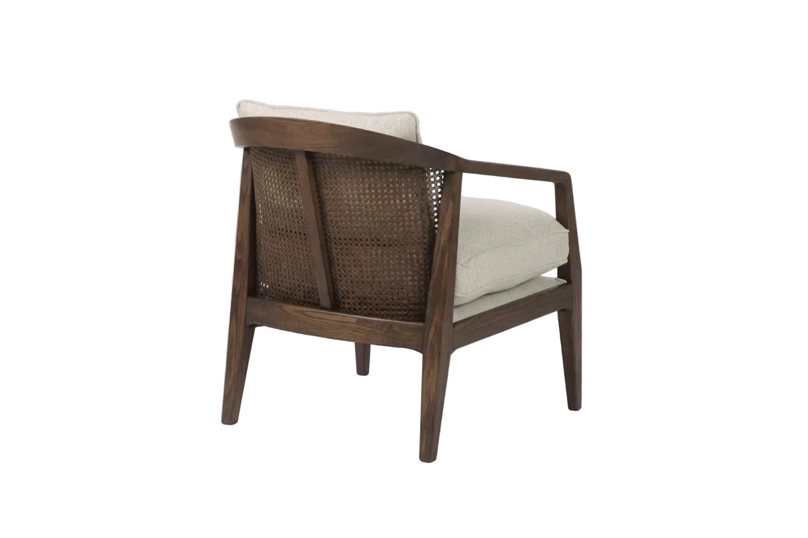 Theodore Dark Wooden Rattan Armchair