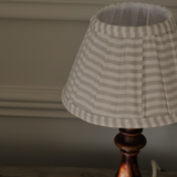 Wetherby Table Lamp with Striped Pleated Shade