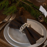 White Berry Wooden Napkin Ring