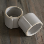 Willow Ceramic Napkin Rings (Set of 4)