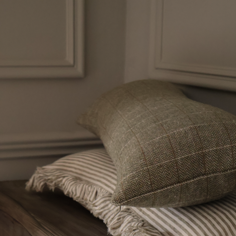 WillowOlive Tweed Bolster Cushion