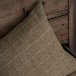 Willow Olive Tweed Cushion