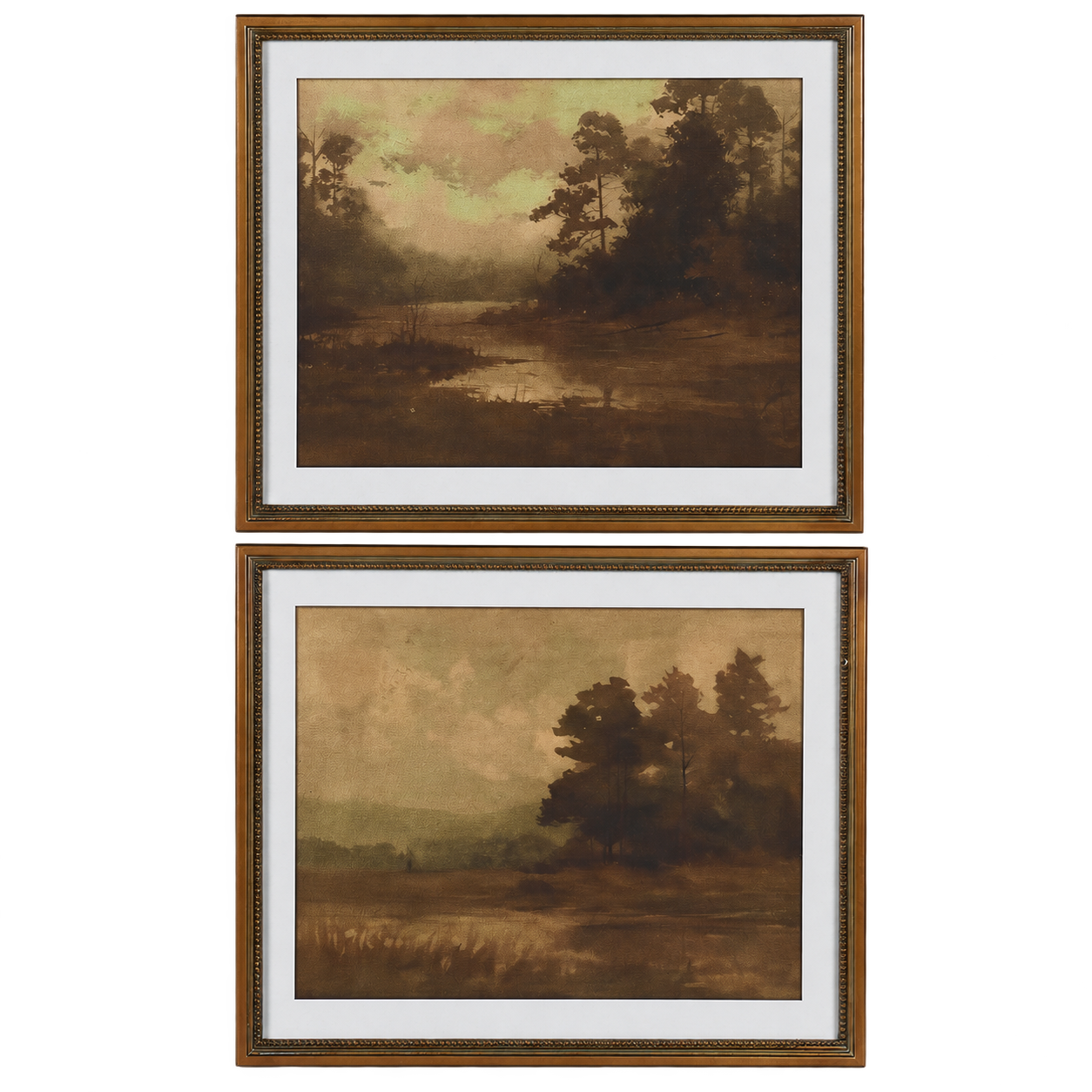 Woodland Haze Framed Prints (Set of 2)