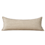Camille Olive Stripe Bolster Cushion